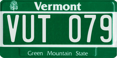 VT license plate VUT079
