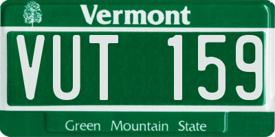 VT license plate VUT159