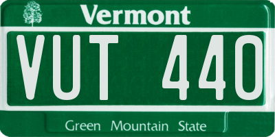 VT license plate VUT440