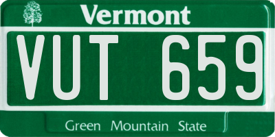 VT license plate VUT659