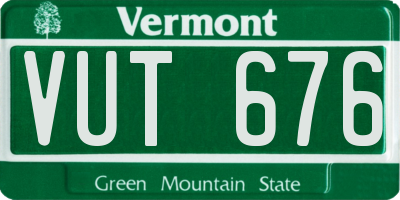 VT license plate VUT676