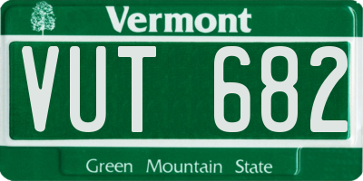 VT license plate VUT682