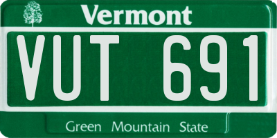 VT license plate VUT691