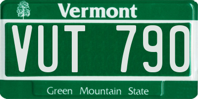 VT license plate VUT790