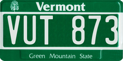 VT license plate VUT873