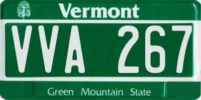 VT license plate VVA267