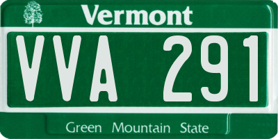 VT license plate VVA291