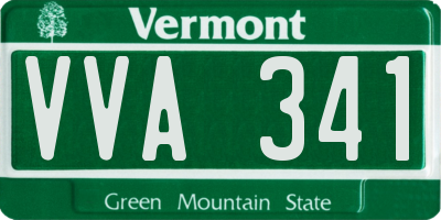 VT license plate VVA341