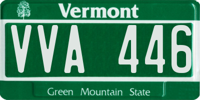 VT license plate VVA446