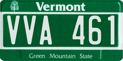VT license plate VVA461
