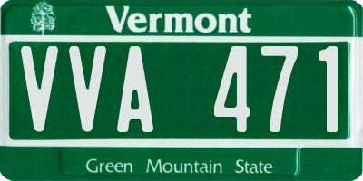VT license plate VVA471