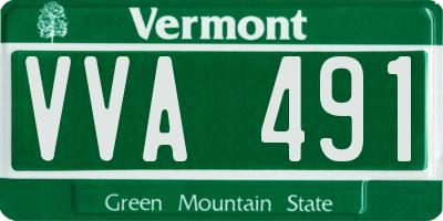 VT license plate VVA491