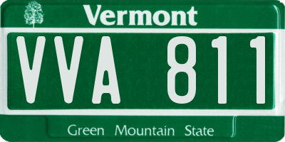 VT license plate VVA811