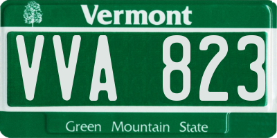 VT license plate VVA823