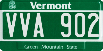 VT license plate VVA902
