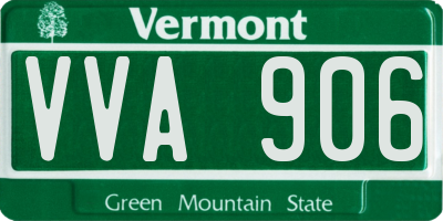 VT license plate VVA906