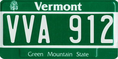 VT license plate VVA912