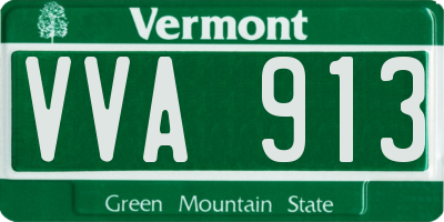 VT license plate VVA913