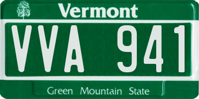 VT license plate VVA941