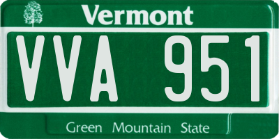 VT license plate VVA951