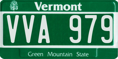 VT license plate VVA979