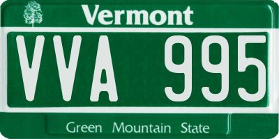 VT license plate VVA995