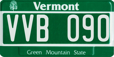 VT license plate VVB090