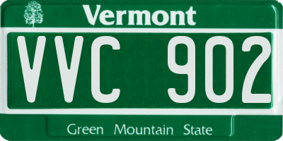 VT license plate VVC902
