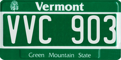 VT license plate VVC903