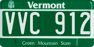 VT license plate VVC912