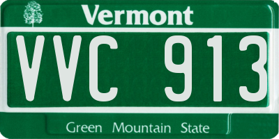 VT license plate VVC913