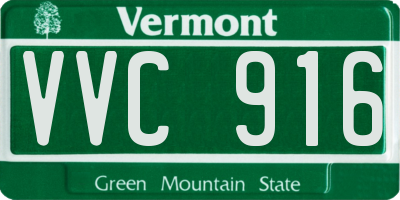 VT license plate VVC916