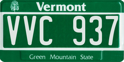 VT license plate VVC937