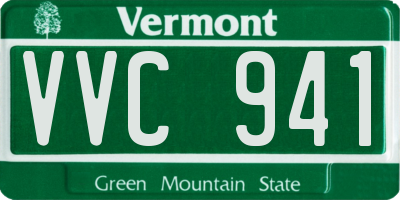 VT license plate VVC941