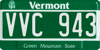 VT license plate VVC943