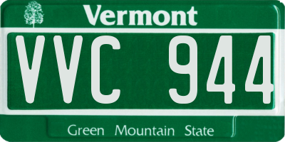 VT license plate VVC944