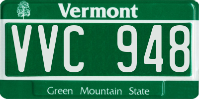 VT license plate VVC948