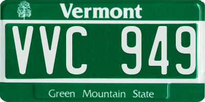 VT license plate VVC949