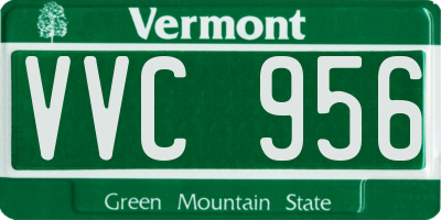 VT license plate VVC956
