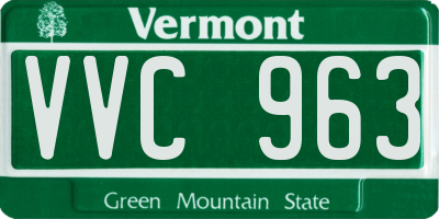 VT license plate VVC963