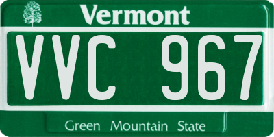 VT license plate VVC967