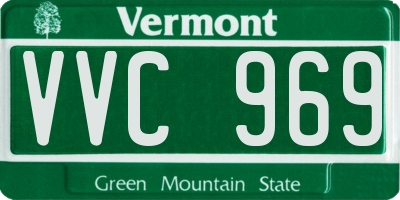VT license plate VVC969