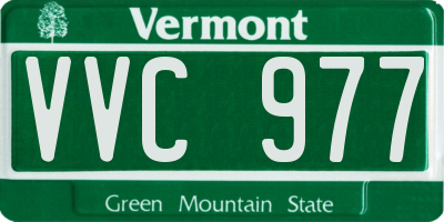 VT license plate VVC977