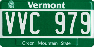 VT license plate VVC979