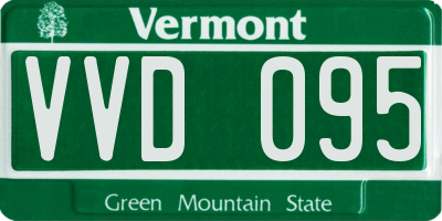 VT license plate VVD095