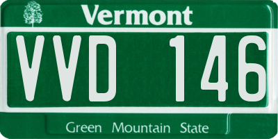 VT license plate VVD146