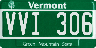 VT license plate VVI306