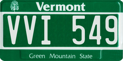 VT license plate VVI549