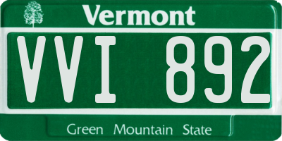 VT license plate VVI892