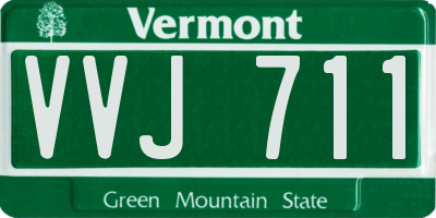 VT license plate VVJ711